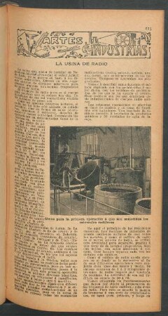 La usina de radio : Artes e industrías