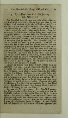 14. Die Schlacht bei Mühlberg. (24. April 1547.)