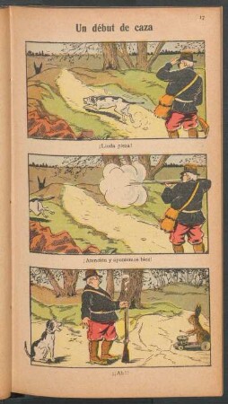 Un début de caza - [Cómic]