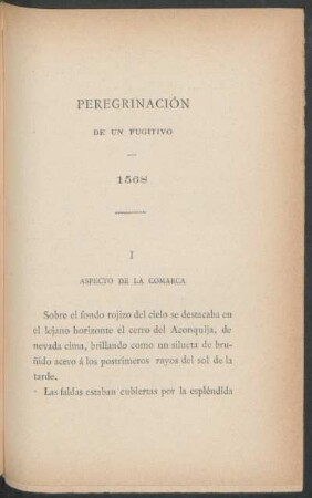 I - Aspecto de la comarca