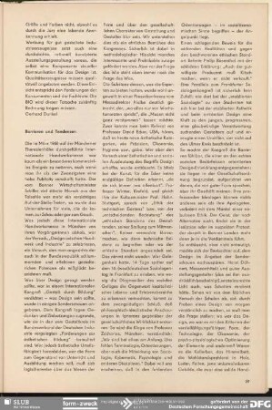 Barrieren und Tendenzen : Notiert und glossiert