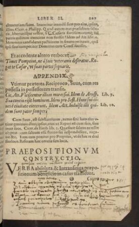Praepositionum Constructio.