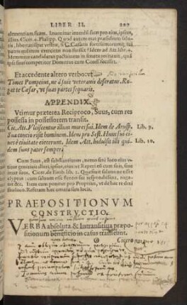 Praepositionum Constructio.