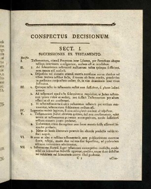 21-32, Conspectus Decisionum