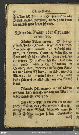 Wenn die Bäum oder Stämme zu setzen sind