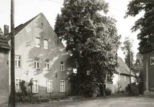 Breunsdorf. Vierseithof, Nr. 38 (um 1800). Straßenansicht. Zustand nach Freizug für Kohleabbau