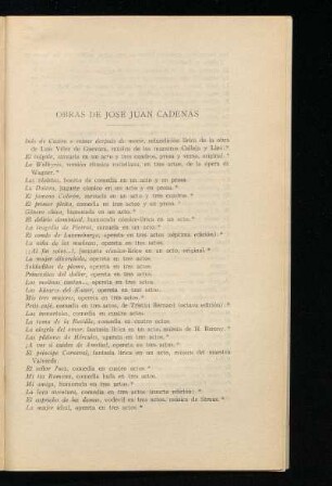 Obras de Juan José Cadenas
