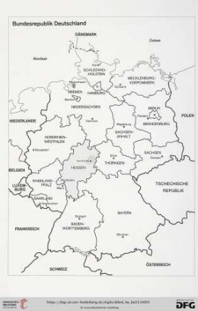 Karte Bundesrepublik Deutschland