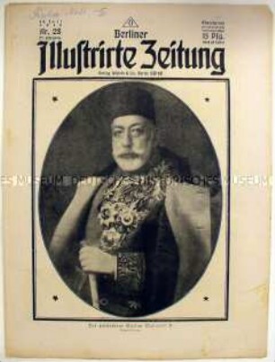 Wochenzeitschrift "Berliner Illustrirte Zeitung" u.a. zum Tod von Sultan Mohamed V.