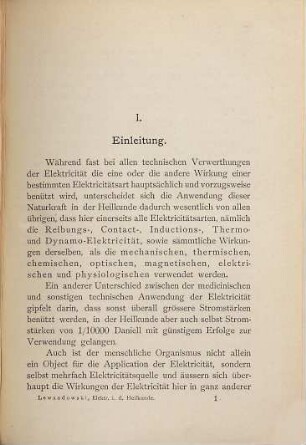 Die Elektrotechnik in der praktischen Heilkunde