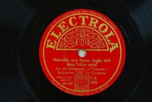 Heimlich aus ihrem Auge sich eine Träne stahl : aus "Der Liebestrank" / Donizetti