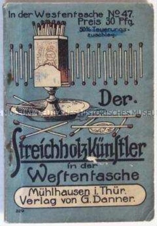 Anleitungsheft für Zauberkunststücke mit Streichhölzern