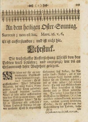 An dem heiligen Oster-Sonntag.