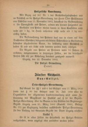 Fünfter Abschnitt. Bau-Polizei