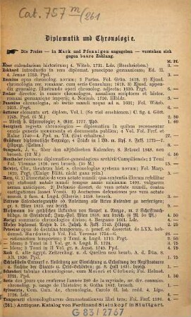 Antiquarischer Katalog von Ferdinand Steinkopf in Stuttgart. 261. 1880