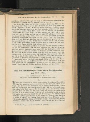 Aus den Erinnerungen eines alten Kampfgenossen von 1848-1851. II.
