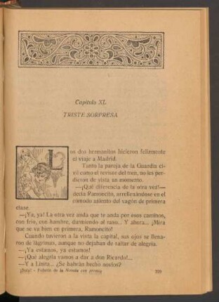 Capítulo XL - Triste sorpresa