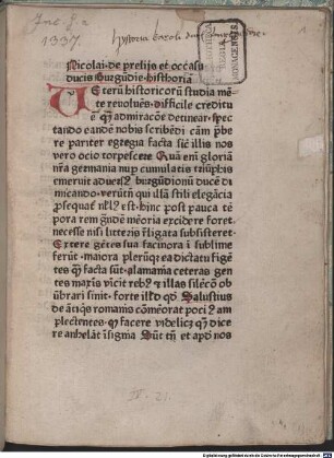 De proeliis et occasu ducis Burgundiae historia
