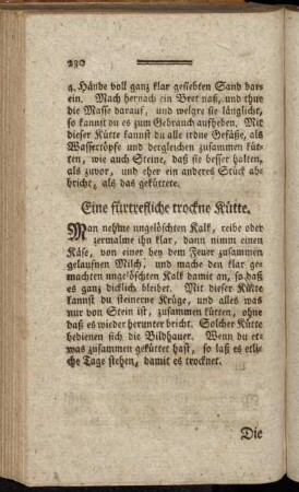 Eine fürtrefliche trockne Kütte