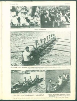 Regatas internas del Rowing Club argentino, realizadas en el Río Luján el domingo último.