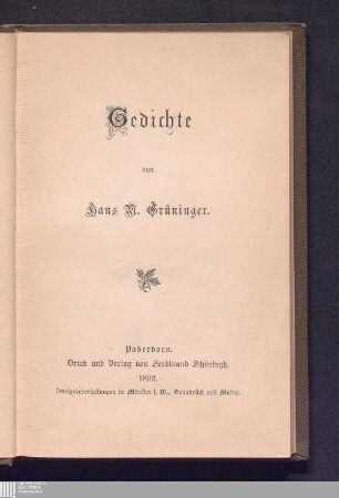 Gedichte