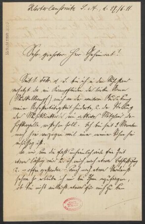 Brief an Ludwig Strecker  : 27.06.1911