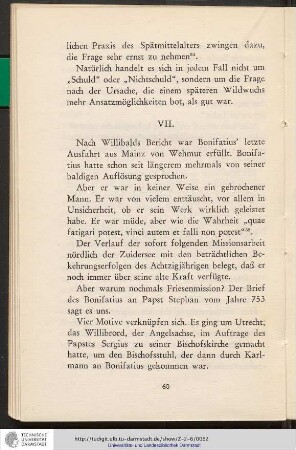 VII. Ausklang