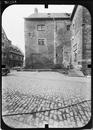Beichlingen. Ehem. Schloß (Erweiterung E. 16. Jh. und 18. Jh.). Teilansicht