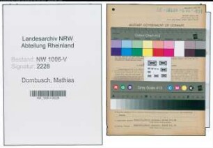 Entnazifizierung Mathias Dornbusch , geb. 12.09.1905 (Landwirt)