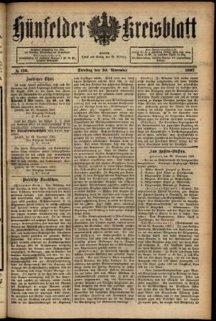 Ausgabe vom Dienstag, den 30. November 1897.