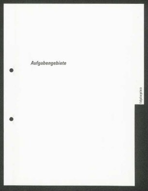 Aufgabengebiete
