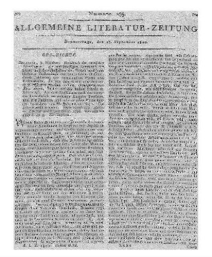 Ubiens Musentafel. Oder kölnisches Taschenbuch auf d. VII. Jahr der Republik. Köln: Haas 1799