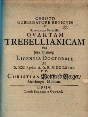 Quartam Trebellianicam