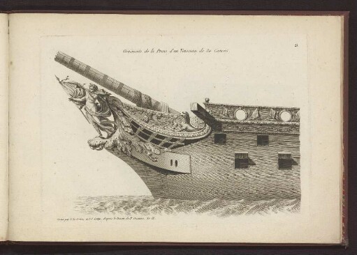 Ornements de la Proue d'un Vaisseau de 80 Canons.