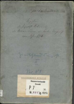 Zivilstandsregister der Mairie Lienen (Heiraten 1812). (Gemeinde: Lienen, Kreis Tecklenburg)