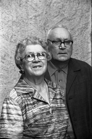 Diamanthochzeit der Eheleute Elise und Otto Kärcher aus der Mittelstraße 12 In Durlach