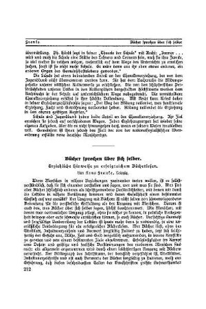 Bücher sprechen über sich selber