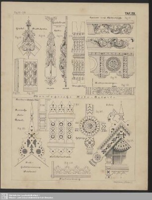 Ornamentale Details der Gestaltung