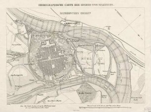Hidrographische Carte der Gegend von Mannheim