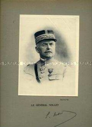 Uniformdarstellung, Porträtfoto, Charles Marie Edouard Nollet in Generalsuniform, Frankreich, 1916/1923 .