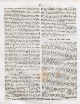 392 Kirchliche Mittheilungen