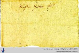 Nachlass L. Oken (NL 45/E7)