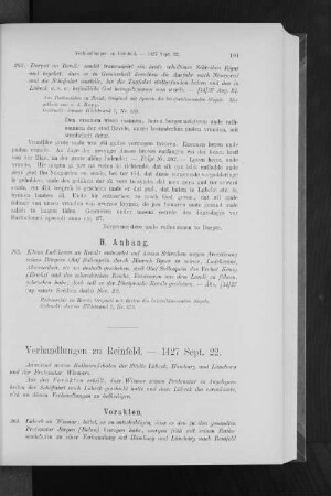 Verhandlungen zu Reinfeld. - 1427 Sept. 22.