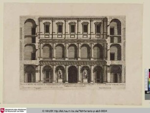 [Ansicht des Innenhofs des Palazzo Farnese]