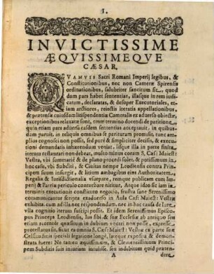 Refutatio per modum informationis duntaxat, pro parte ... Electoris Coloniensis