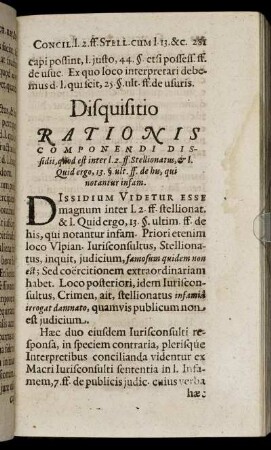 Disquisitio Rationis Componendi Dissidii [...]