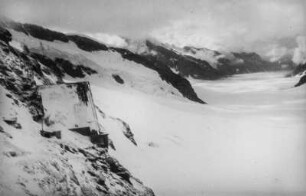 Blick auf einen Gletscher (Schweizreise Leonhardt)