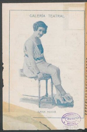 Galería teatral - Blanca Podestá