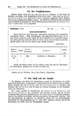IV. Das Schiff und der Schiffer.