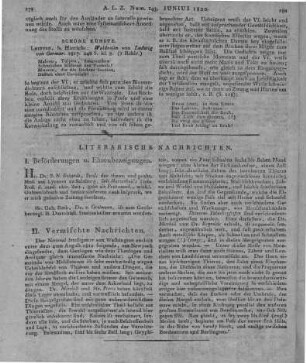 Germar, L. v.: Waldrosen. Leipzig: Hinrichs 1817